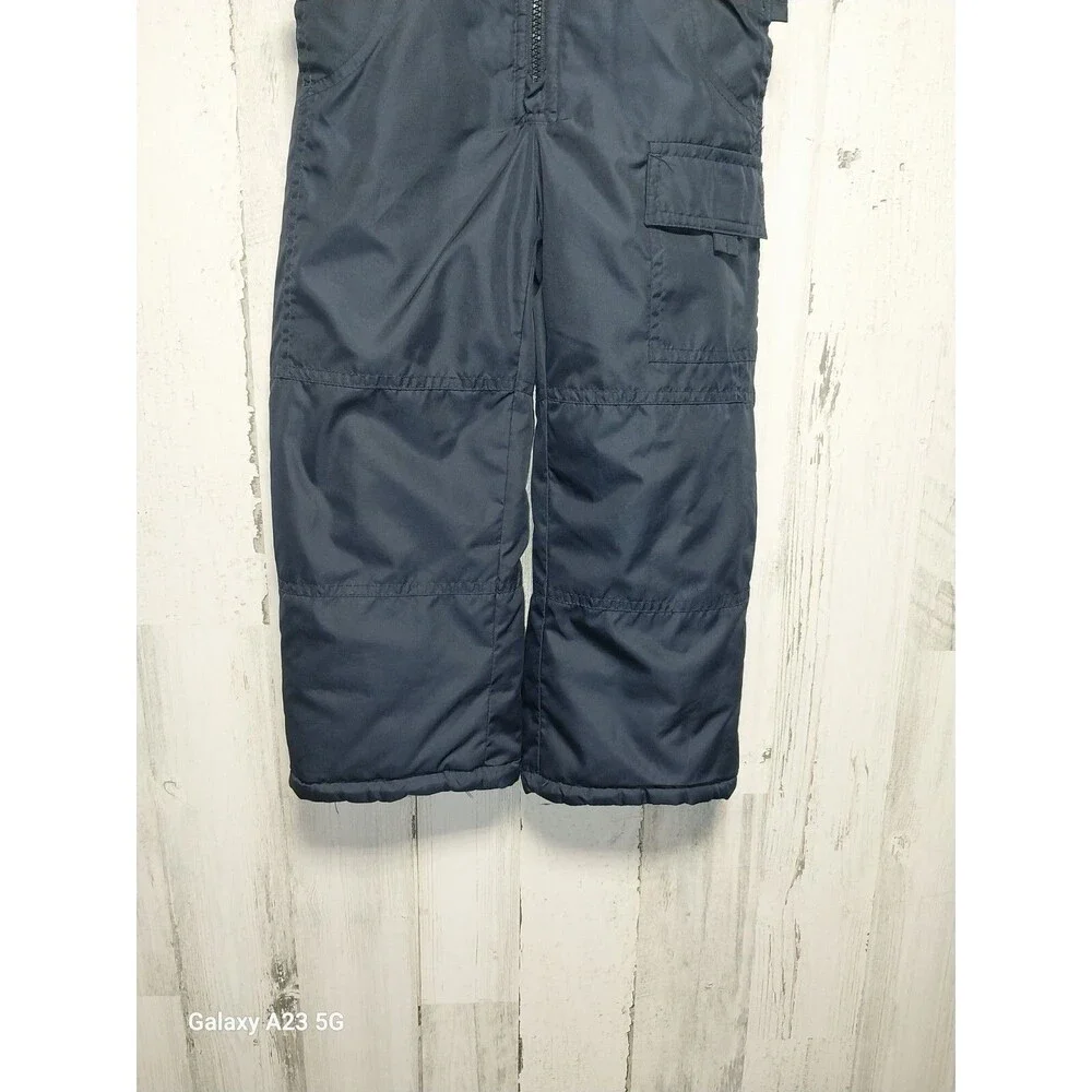 OshKosh Bgosh Navy Blue Snow Pants Adjustable Overall Bibs 5 Kids Boys / Girls